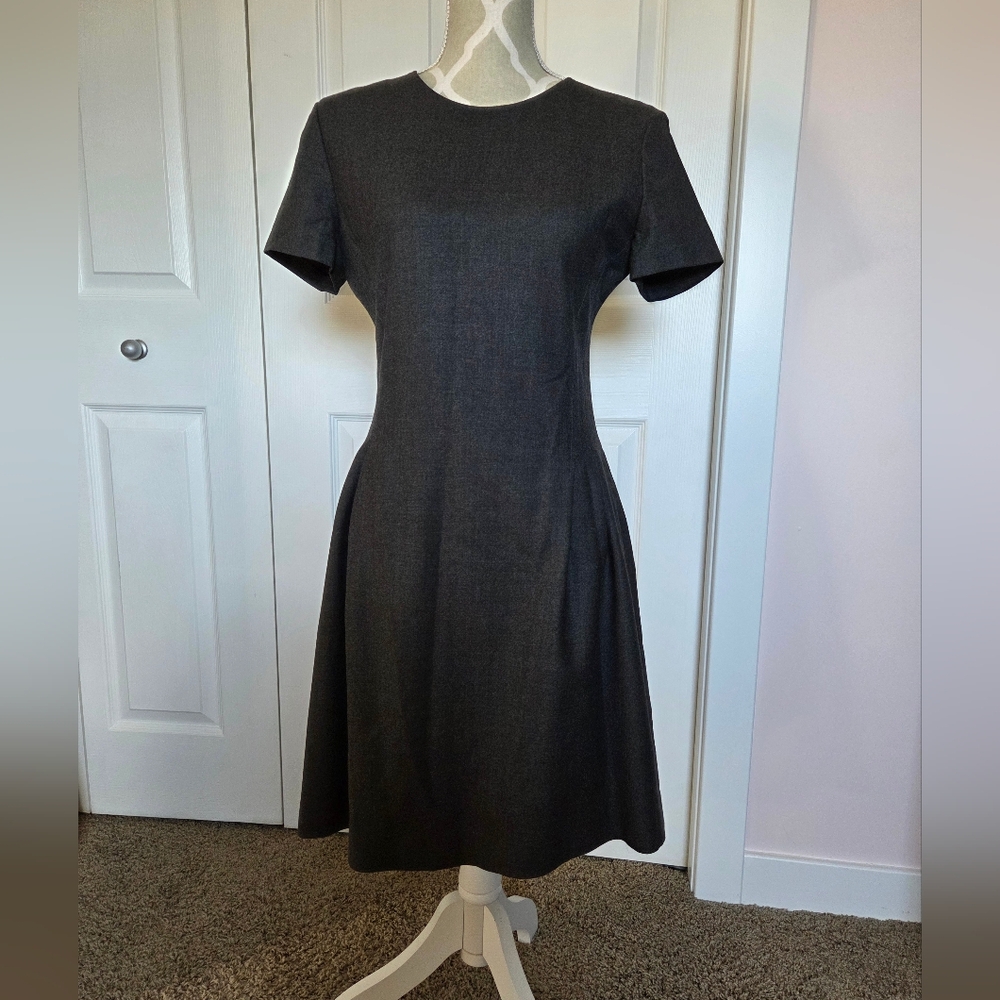 Theory Short Sleeve Wool Dress